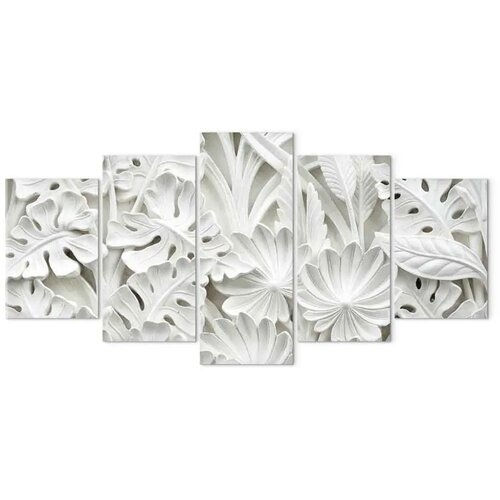  Slika - Alabaster Garden (5 Parts) Wide 100x50 Na talijanskom platnu Slike
