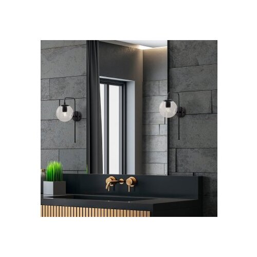 Opviq Zidna lampa E14 Grlo, Crna Slike
