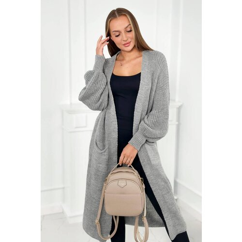 Włoski Long sweater light grey Slike