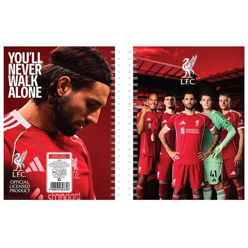 NEBULO Liverpool spiralni zvezek, črtan, 70 listov, A5, 1 kos Slike