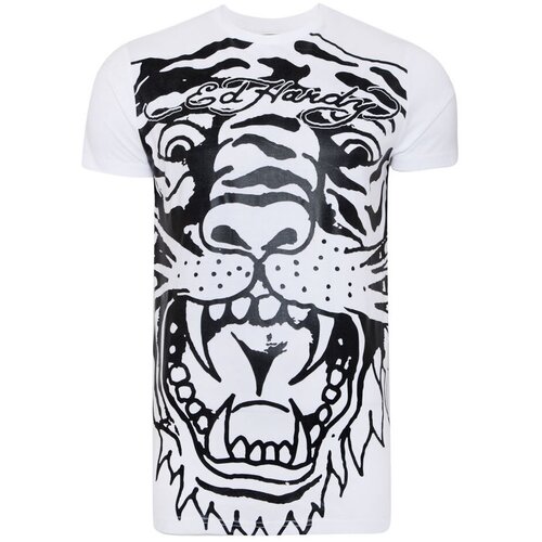 Ed Hardy Majice s kratkimi rokavi - Big-tiger t-shirt Bela Cene