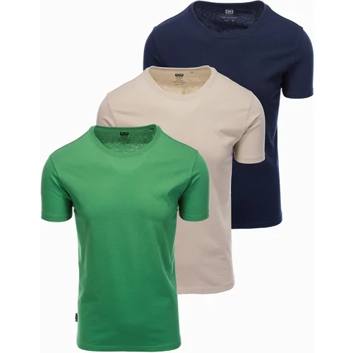 Ombre BASIC 3-pack cotton t-shirt set