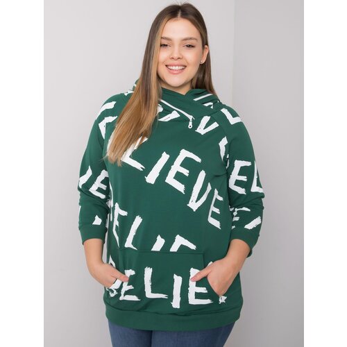 RELEVANCE Sweatshirt-RV-BL-7034.77P-dark green Cene