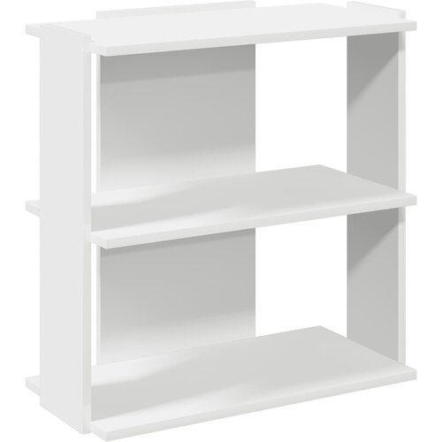  Polica za knjige 3 nivoa bijela 60x30x60 cm izrađeno drvo Slike