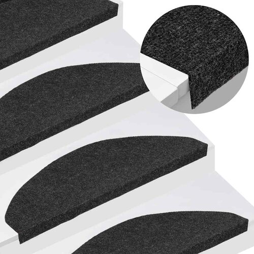  Samoljepljivi otirači za stepenice 30 kom crni 65x22,5x3,5 cm Cene
