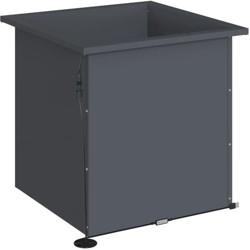  Vrtna posuda za sadnju s LED svjetlom 2 kom. Antracit - Antracit 50 x 50 x 48 cm 2 Slike