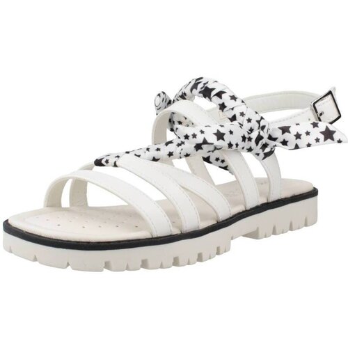 Geox Sandali &amp;amp; Odprti čevlji J SANDAL STARBLUSH G Bela Slike