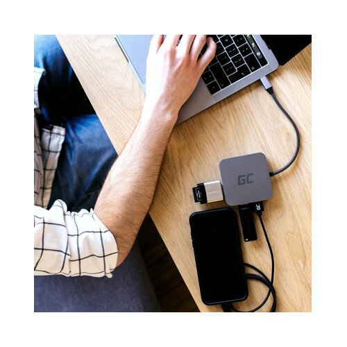 Green cell AK61 Hub USB-C 6in1 USB Hub Slike