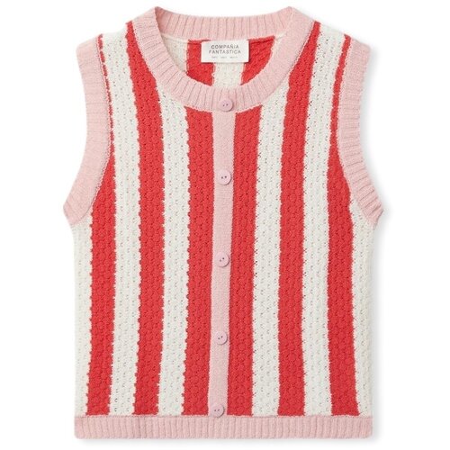 Compania Fantastica Topi & Bluze COMPAÑIA FANTÁSTICA Top 10311 - Red/Pink Rožnata Cene