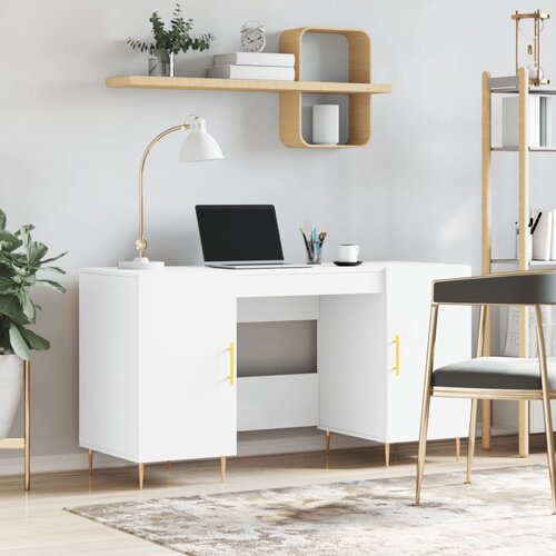 vidaXL Radni stol bijeli 140 x 50 x 75 cm od konstruiranog drva Cijene