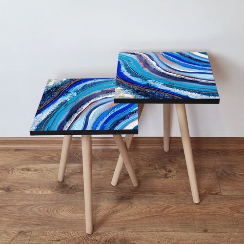 Hanah home 2Shp289 - Multicolor Multicolor Nesting Table (2 Pieces) Cene
