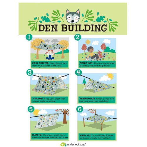 TENDER LEAF TOYS leseni set za izlet v gozd forest trail set Slike