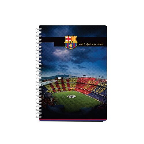  Zvezek s špiralo A4 mali karo, trde platnice, FC Barcelona Cene