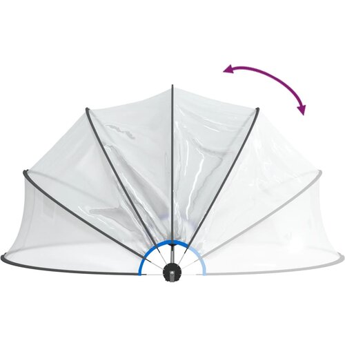  Okrugla bazenska kupola 376 x 188 cm PVC Slike