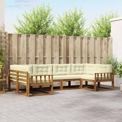  Set vanjskih sofa 6 kom. Prirodna i krem Smeđa 325 x 168,5 x 73 cm Cijene