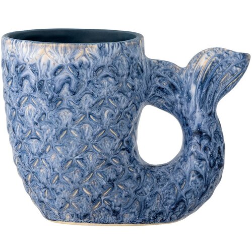 Bloomingville Modra lončena vaza (vi&amp;scaron;ina 12 cm) Ariella &amp;ndash; Slike