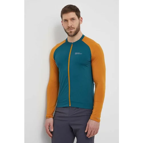 Jack Wolfskin Športni pulover Gravex zelena barva, 1809971