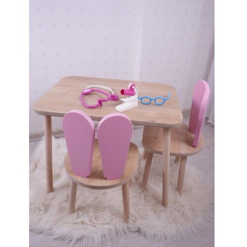 Hanah home hannah home dečiji set sto i stolica bunny Slike