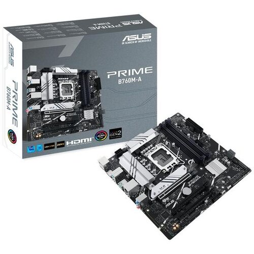 Asus matična plošča matx prime b760m-a-csm intel b760, ddr5, pcie 4.0, 2.5gb ethernet, aura sync 90MB1EK0-M1EAYC Cene