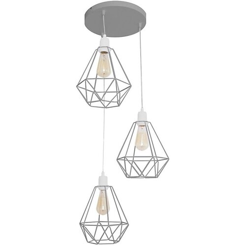  Luster KARO 3xE27/15W/230V siva Cene