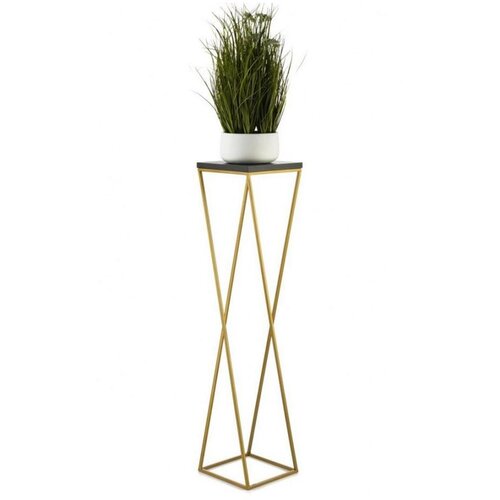  Stalak za cveće LOFT 100x24 cm zlatna/crna Cene