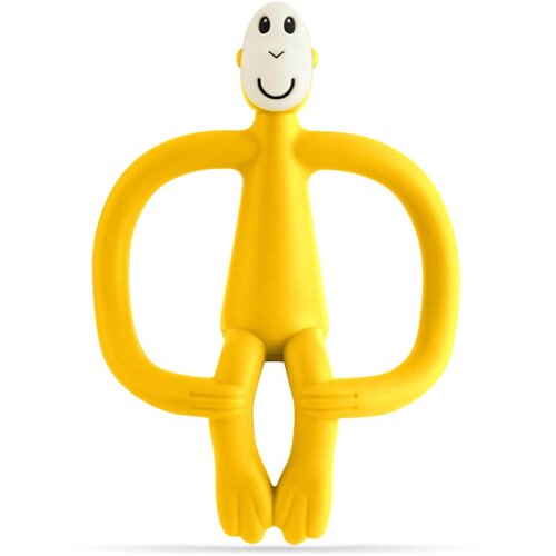 Matchstick monkey Teething Toy and Gel Applicator grizalo s krtačko 2v1 Yellow 1 kos Slike
