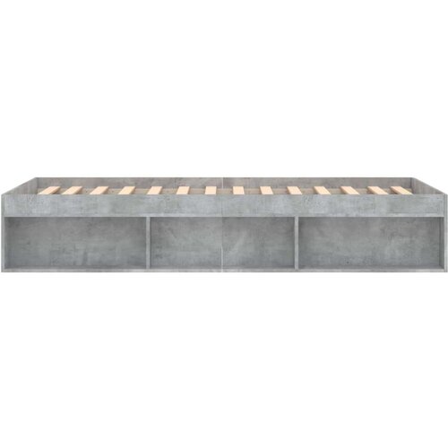 Kreveta siva boja betona 90 x 200 cm Slike