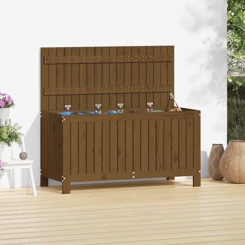 VidaXL Vrtna &amp;scaron;katla medeno rjava 115x49x60 cm borovina Slike
