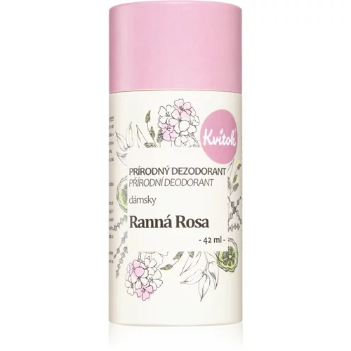 Kvitok Morning dew Ranní rosa cream deodorant za občutljivo kožo 42 ml
