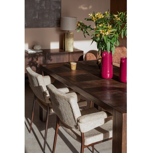 Dutchbone Jedilna miza iz masivnega lesa 90x180 cm Bruneau &amp;ndash; Slike