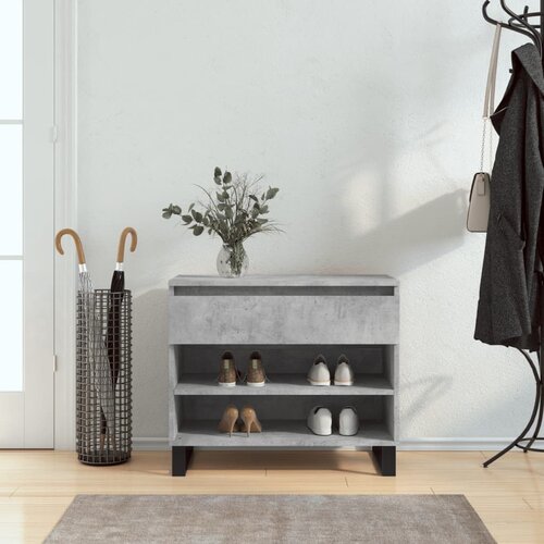  The Living Store Omarica za čevlje betonsko siva 70x36x60 cm inženirski les - Omarica Za Čevlje, (21448326) Slike