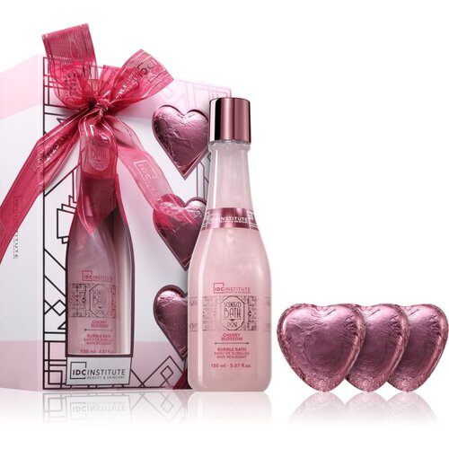 IDC INSTITUTE Scented Bath Rose Bubble Bath Set poklon set za žene Slike