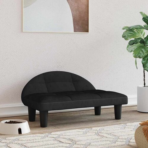 Krevet za pse crni 70x52x30 cm bar&scaron;unasti Cene