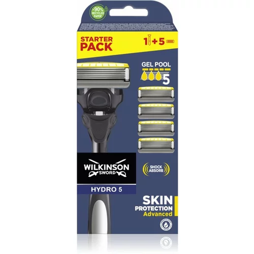 Wilkinson Sword Hydro5 Skin Protection Advanced brivnik + nadomestne britvice 4 kos 1 kos