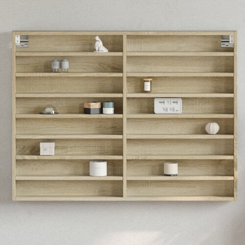 vidaXL Vitrina boja hrasta sonome 100x8,5x75 cm konstruirano drvo Cijene