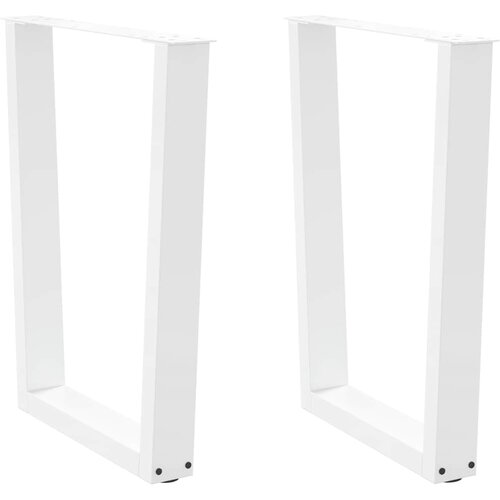 Furnova Noge jedilne mize V-oblika 2 kosa Bela 60x(72-73,3) cm Jeklo, (21946836) Slike
