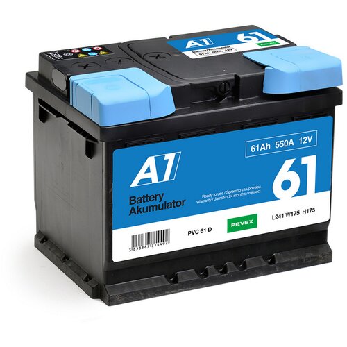 A1 Akumulator 12V/61Ah D+ Slike