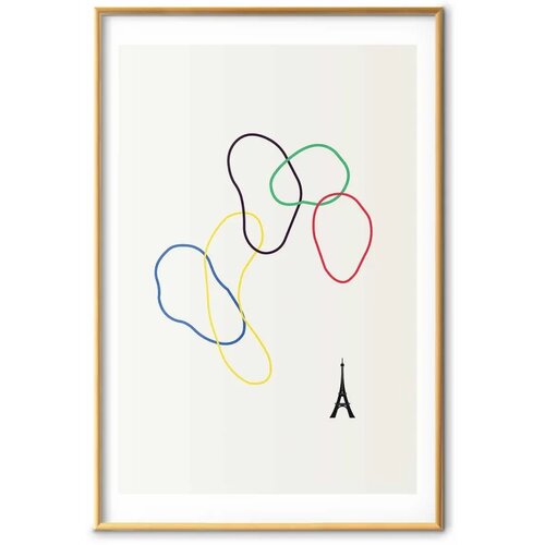  Plakat Colorful Circles - digital graphic - minimalism 29.7x42 Cijene