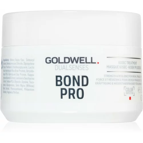 Goldwell dualsenses bond pro 60Sec treatment maska za lase za barvane lase za oslabljene lase za poškodovane lase 200 ml