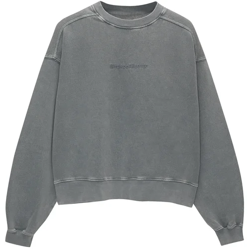 Pull&Bear Sweater majica siva