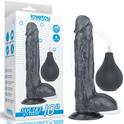 Lovetoy Squirt Extreme Dildo 10&amp;quot; Black Slike