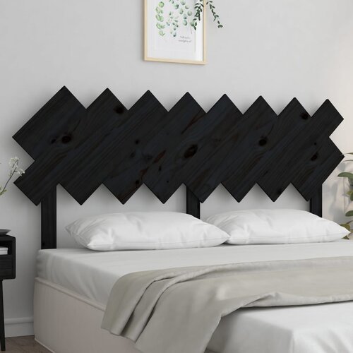 vidaXL Uzglavlje za krevet Crno 159,5x3x80,5 cm od masivne borovine Cijene