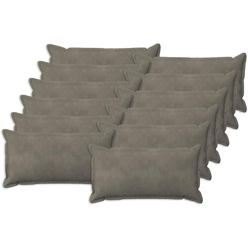  Presvlaka za jastuk 12 pcs HOUTEN Svjetlosiva 40 x 80 cm Baršun Cene