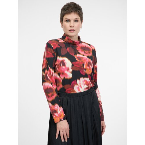 Orsay Red patterned women's long-sleeved T-shirt - Women's Cijene