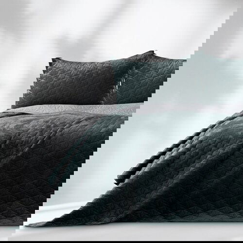 Restilo Temno sivo prešito pregrinjalo 170x270 cm Laila – AmeliaHome Cene