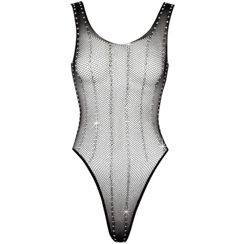 Cottelli Fantasy Fishnet Body with Rhinestones 2643634 Black Slike