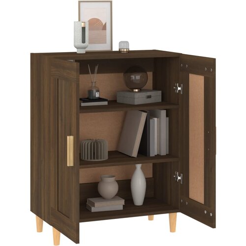  Komoda boja smeđeg hrasta 69,5 x 34 x 90 cm konstruirano drvo Slike