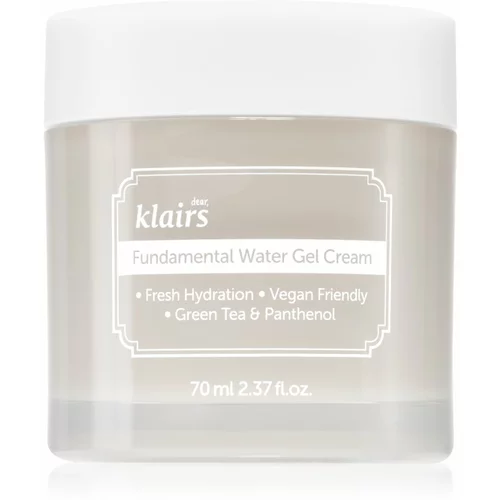 Klairs Fundamental Water Gel Cream vlažilna gel krema za obraz 70 ml