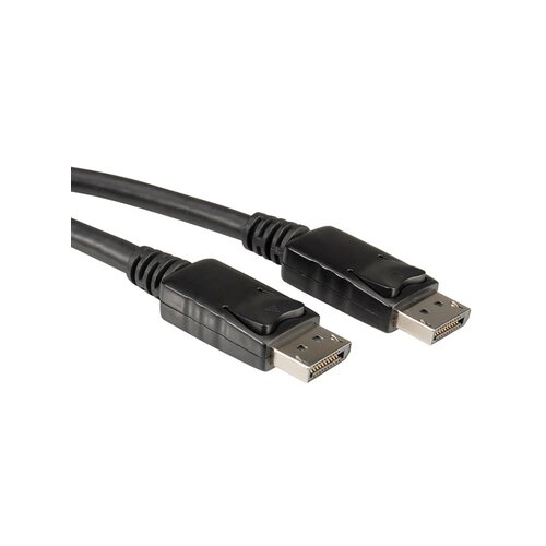 Roline DisplayPort priključni kabel 3.00 m 11.04.5603 sa za&amp;scaron;titom crna [1x mu&amp;scaron;ki konektor displayport - 1x mu&amp;scaron;ki konekto Slike
