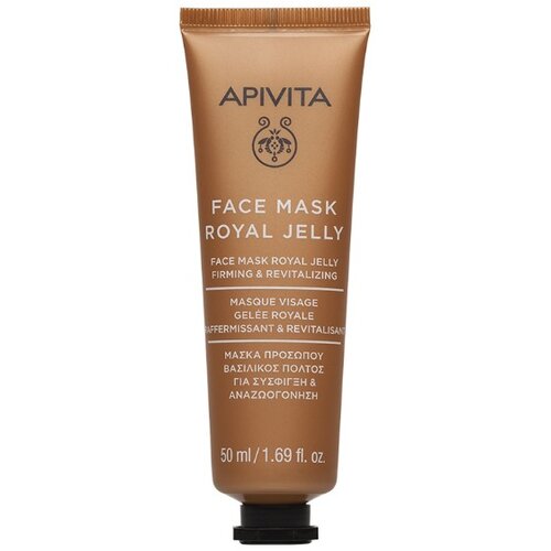 Apivita Face Mask Royal Jelly revitalizacijska maska za učvrstitev obraza 50 ml Slike